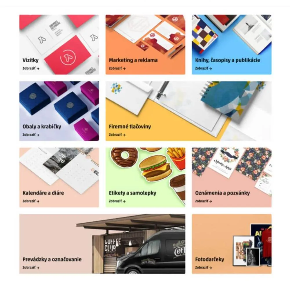 Kategorie tiskovin na e-shopu DIW